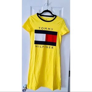 ✨Tommy Hilfiger Yellow Logo Tee-Shirt Dress✨
